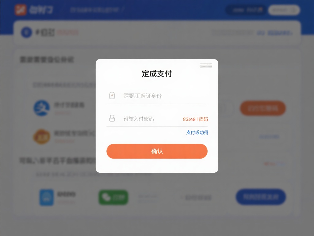 确认并完成支付
按照页面提示完成支付步骤，通常需